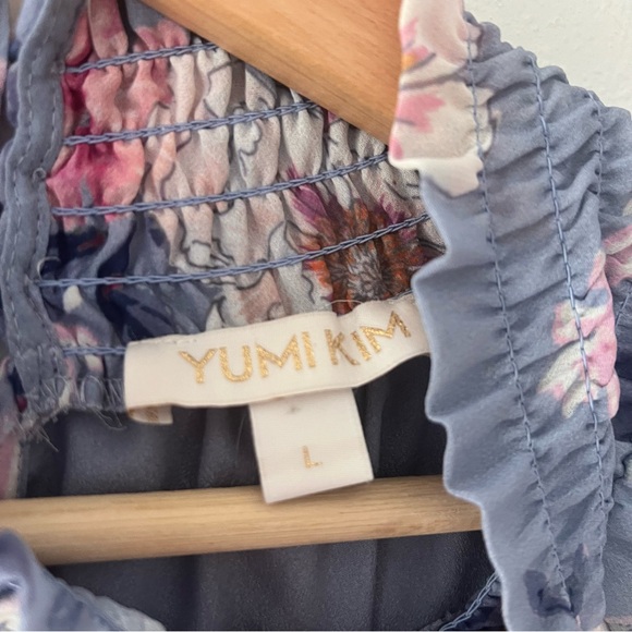 YUMI KIM | Amazing Grace Stone Class Act Tiered Mini Dress Smoke Neck Multi | L - Picture 6 of 6